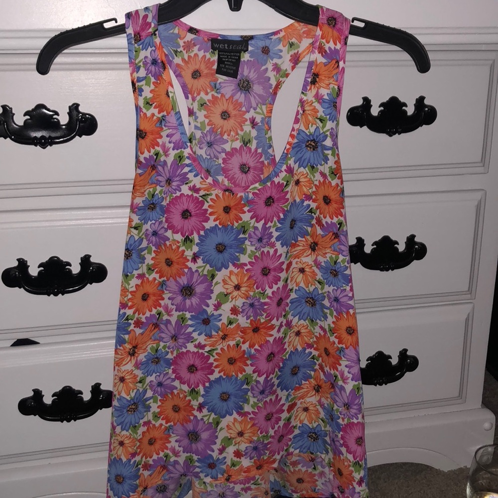 Wet seal floral racerback tank